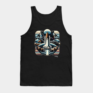 Texas Tapestry: Lone Star Rodeo - American Vintage Retro style USA State Tank Top